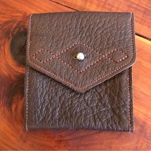 Vintage leather belt loop pouch